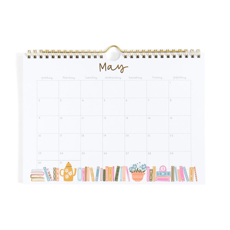 Book Lover's Wall Calendar