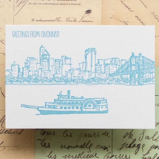 Cincinnati Letterpress Postcard Pack