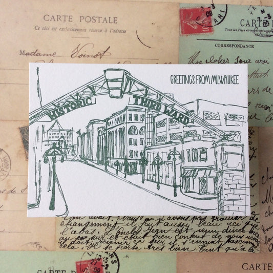 Milwaukee Letterpress Postcard Pack