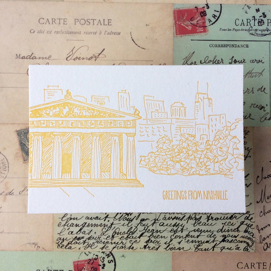 Nashville Letterpress Postcard Pack