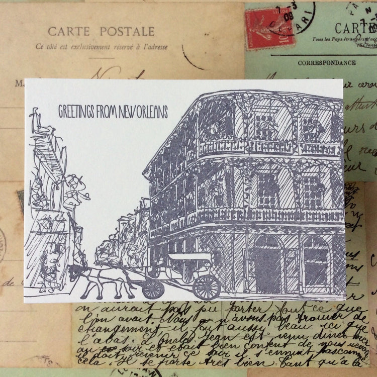 New Orleans Letterpress Postcard Pack