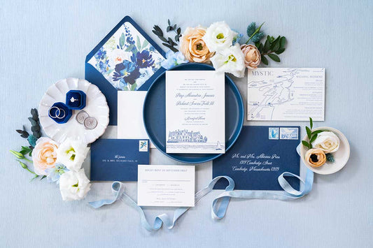 Paige and Richie's Coastal New England Invitations