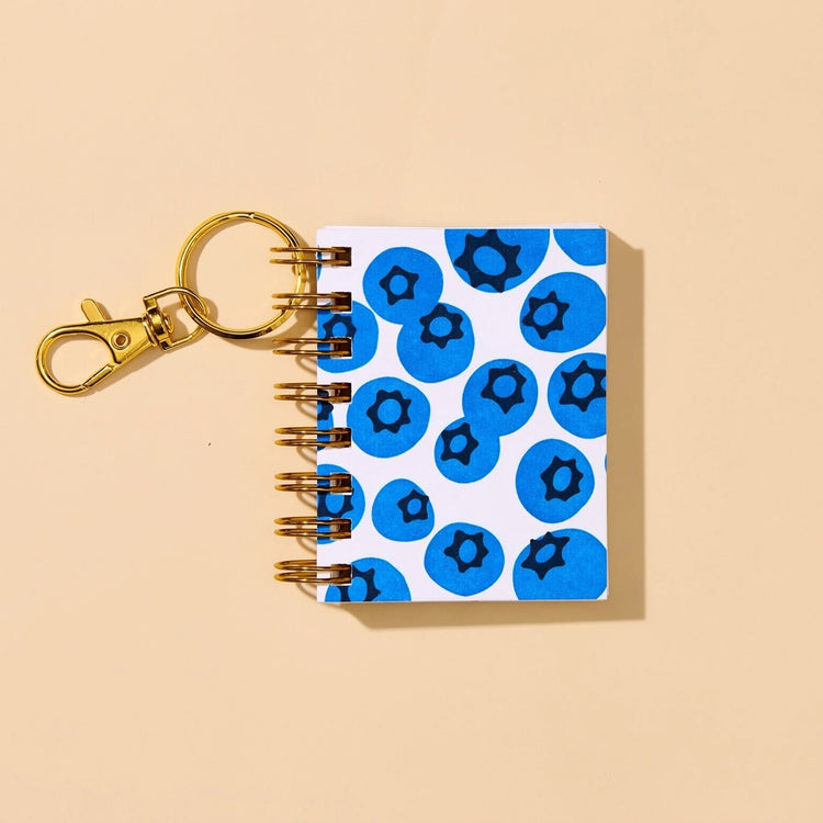 Blueberry Mini Notebook Bag Charm