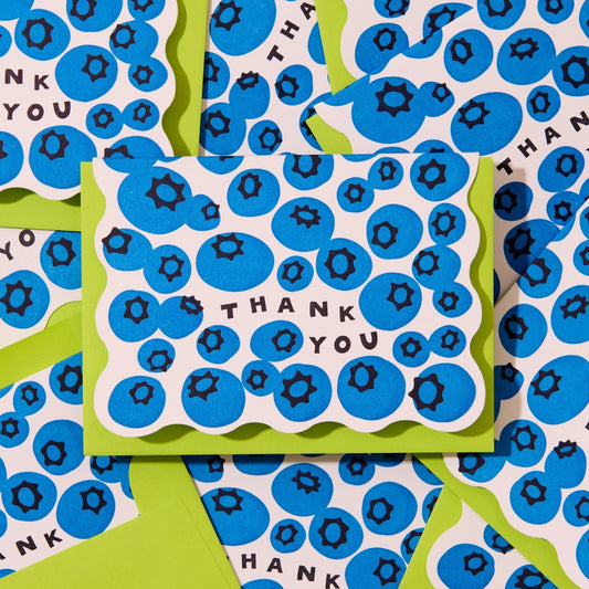Blueberry Boxed Thank You Cards
