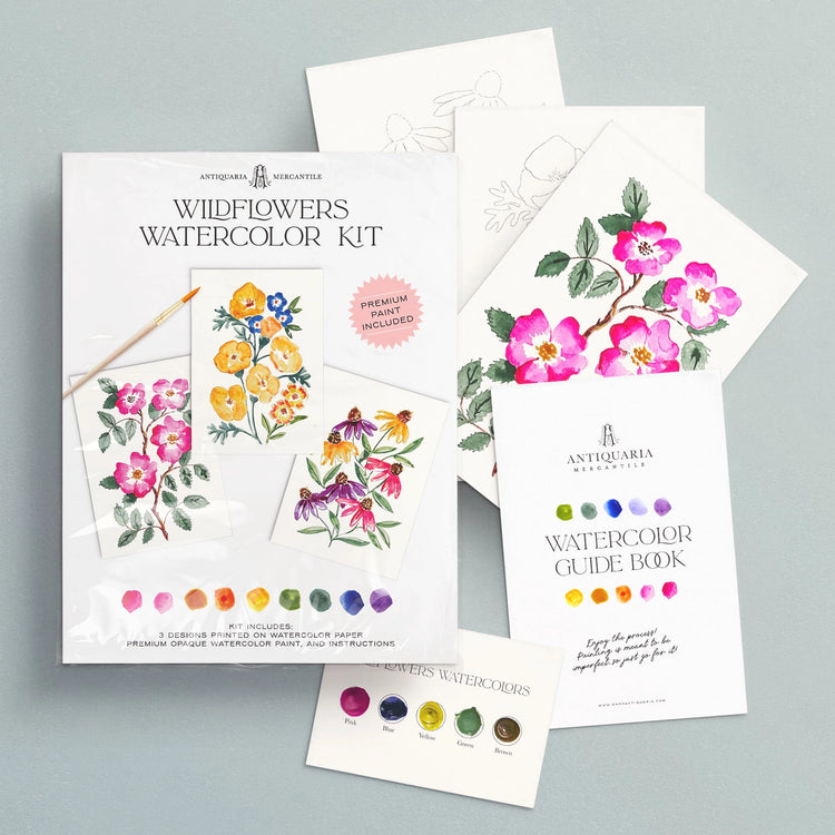 Wildflowers Watercolor Painting Kit