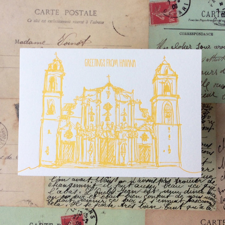 Havana Letterpress Postcard Pack