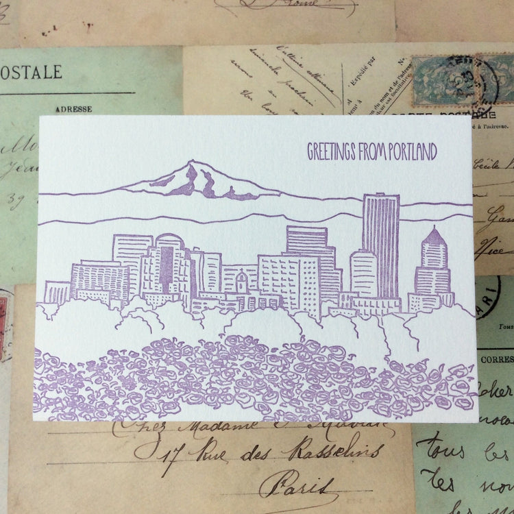 Portland Letterpress Postcard Pack