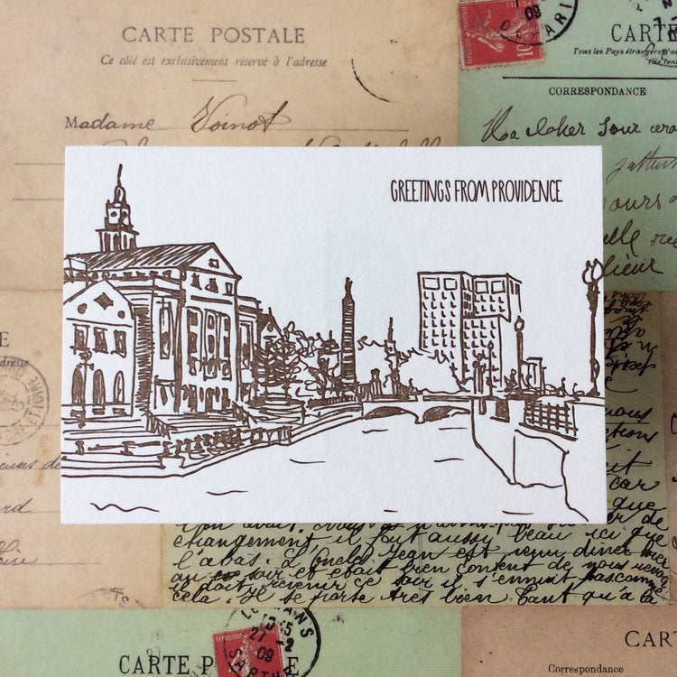 Rhode Island Letterpress Postcard Pack