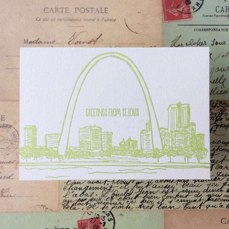 St. Louis Letterpress Postcard Pack